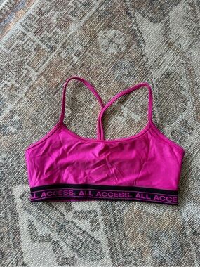 ALL ACCESS Bright Pink Strappy Sports Bralette
